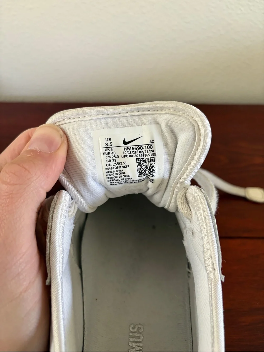 Nike x Jacquemus Air Max 1 ‘86 in White size 8.5
